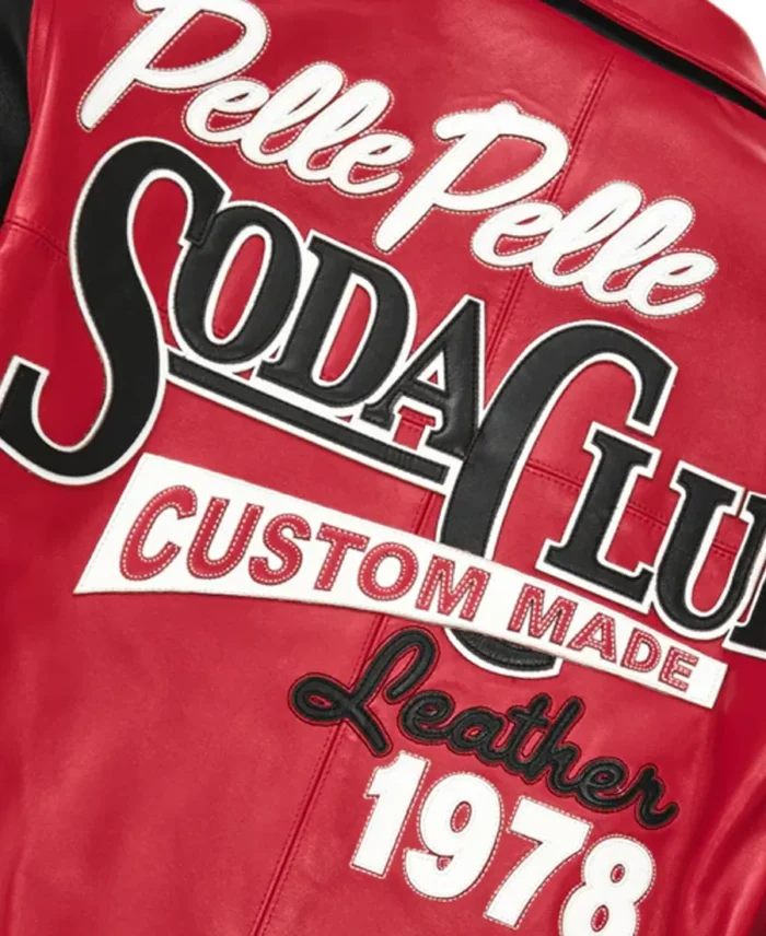 Pelle Pelle 1978 Soda Club Plush Jacket back closeup - Jacket Boutique