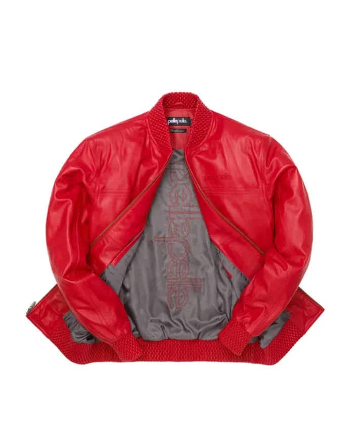 Pelle Pelle Basic Red Burnish Leather Jacket Inner - Jacket Boutique