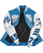 Pelle Pelle Blue Varsity Jacket Inner