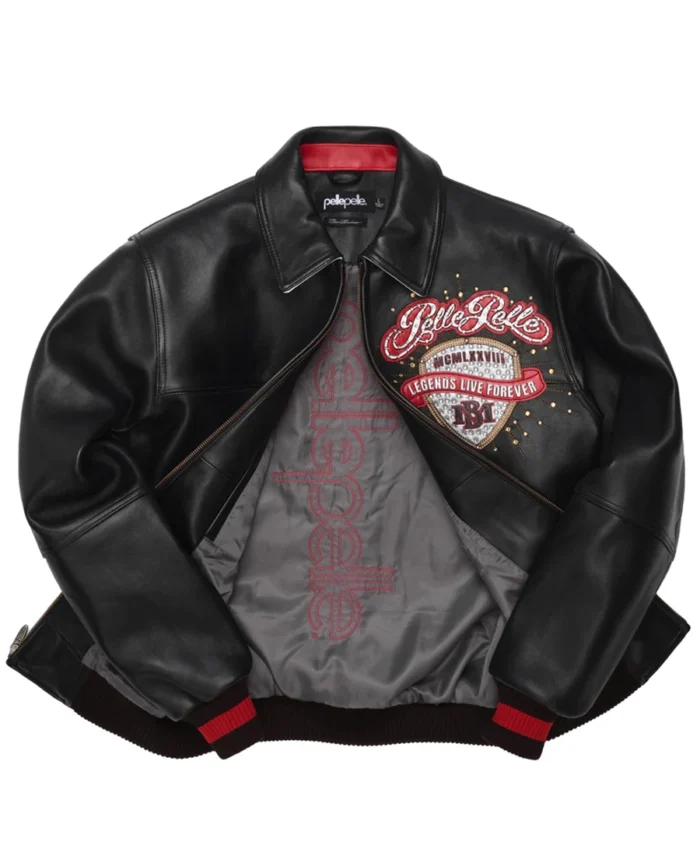 Pelle Pelle Legends Live Forever Black Jacket Inner - Jacket Boutique