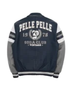 Pelle Pelle Navy and Gray Vintage Arches Jacket Back - Jacket Boutique