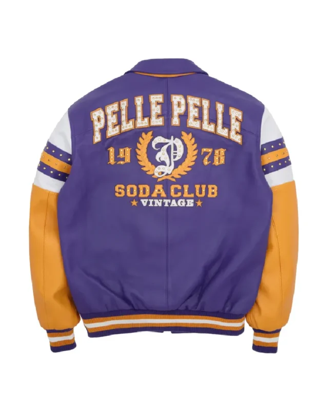 Pelle Pelle Purple Vintage Arches Jacket Back - Jacket Boutique