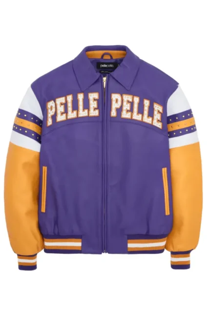 Pelle Pelle Purple Vintage Arches Jacket Front - Jacket Boutique