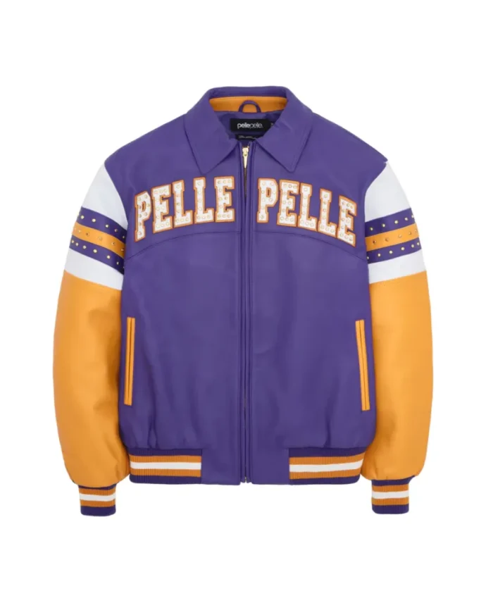 Pelle Pelle Purple Vintage Arches Jacket Front - Jacket Boutique