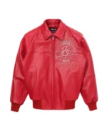 Pelle Pelle Red American Legend Plush Jacket front - Jacket Boutique