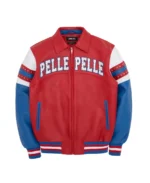 Pelle Pelle Red and Blue Vintage Arches Jacket Front - Jacket Boutique