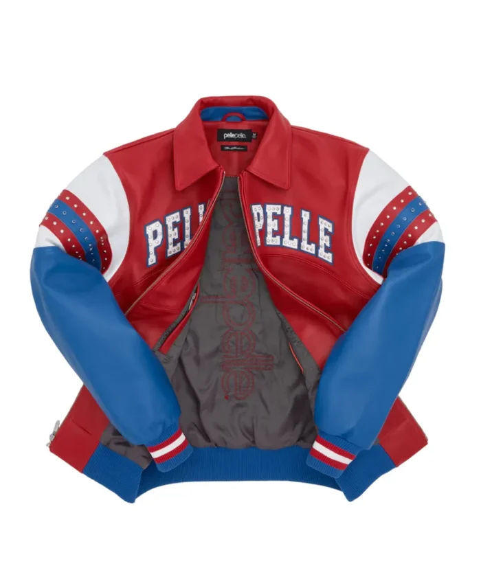 Pelle Pelle Red and Blue Vintage Arches Jacket Inner - Jacket Boutique