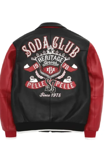 Pelle Pelle Soda Club Red Heritage Jacket Back - Jacket Boutique