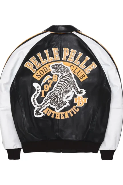 Pelle Pelle Soda Club Tiger Jacket Back - Jacket Boutique