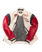 Pelle Pelle World Famous Soda Club 1978 White and Red Plush Jacket inner - Jacket Boutique