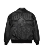 Pelle Pelle World Famous Soda Club Plush Black Jacket back - Jacket Boutique