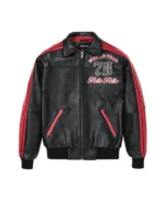 Pelle Pelle World Tour Red Plush Jacket front - Jacket Boutique