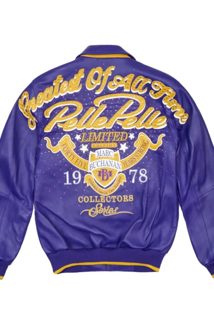 Shop Pelle Pelle Greatest Of All Time Purple Jacket For Men And Women On Sale