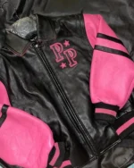 Shop Pelle Pelle Soda Club Pink bomber leather jacket For Women On Sale - Jacket Boutique