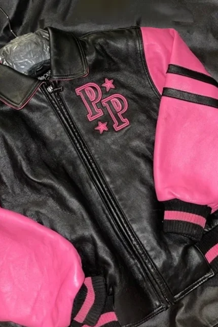 Shop Pelle Pelle Soda Club Pink bomber leather jacket For Women On Sale - Jacket Boutique