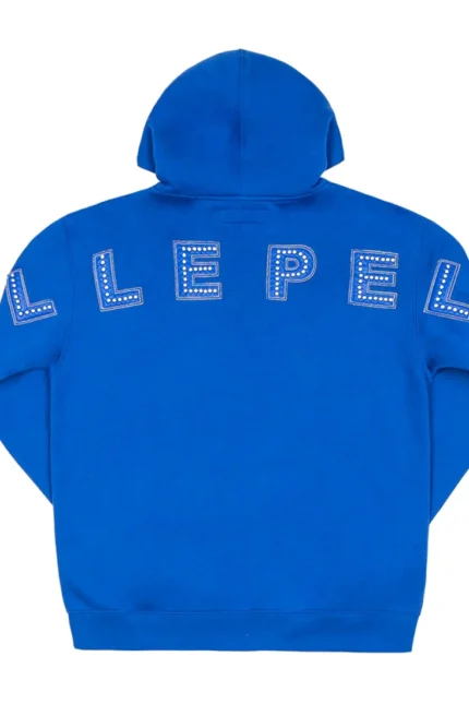 Shop Pelle Pelle Stones Blue Hoodie For Men And Women On Sale