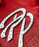 pelle pelle greatest of all time red jacket front logo