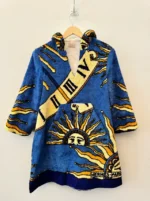 Lily Eve Blue SunDial Long Jacket Dress - JB