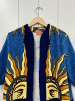 Lily Eve Blue Sundial Jacket Closeup - FB