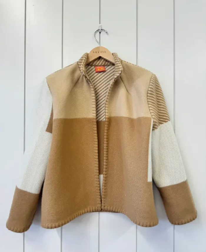 Lily Eve Caramel Box Blanket Jacket - jacket boutique