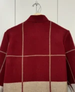 Lily Eve Red Velvet Jacket back view - JB