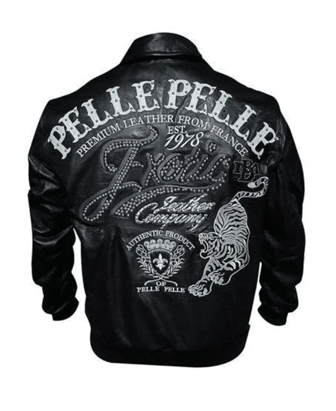 Pelle Pelle Black Exotic 1978 Leather Jacket - Jacket Boutique