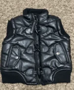 Pelle Pelle Black Puffer Vest - Jacket Boutique