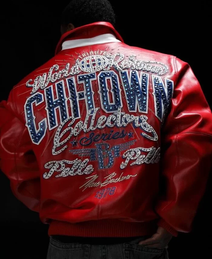 Pelle Pelle Chi Town Red Leather Jacket - Jacket Boutique