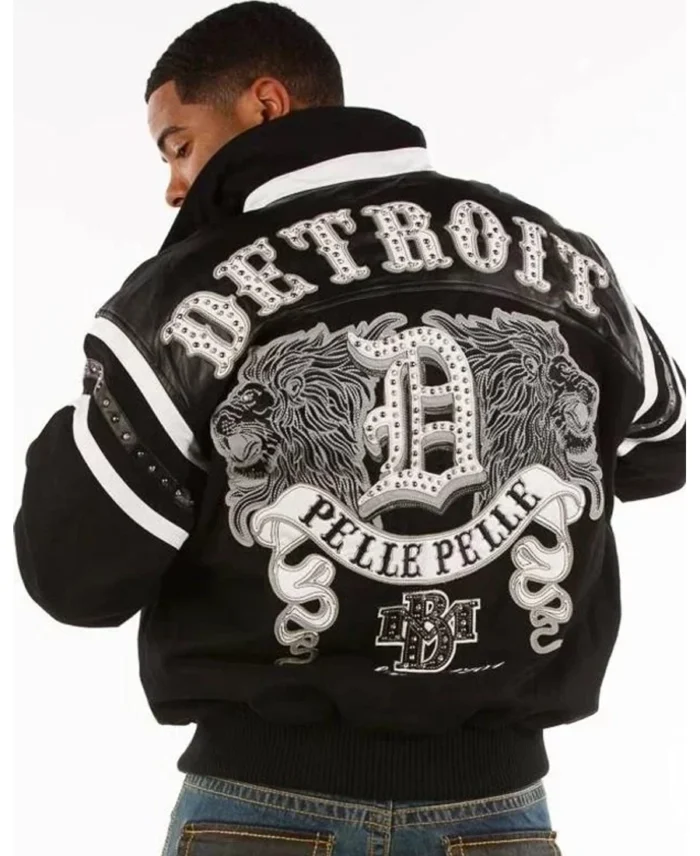 Pelle Pelle Detroit Black And White Jacket