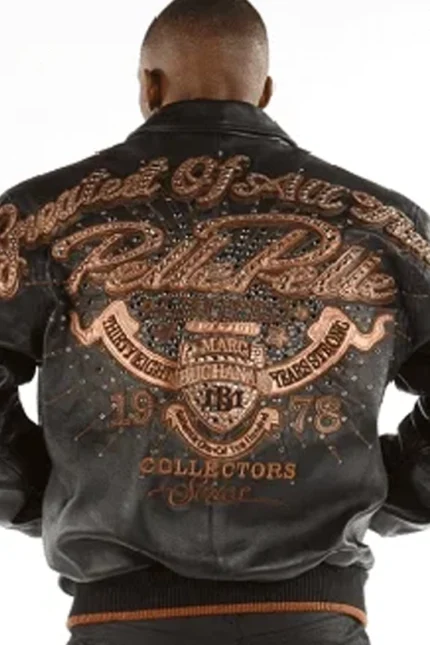 Pelle Pelle Greatest Of All Time Black Leather Jacket - Jacket Boutique