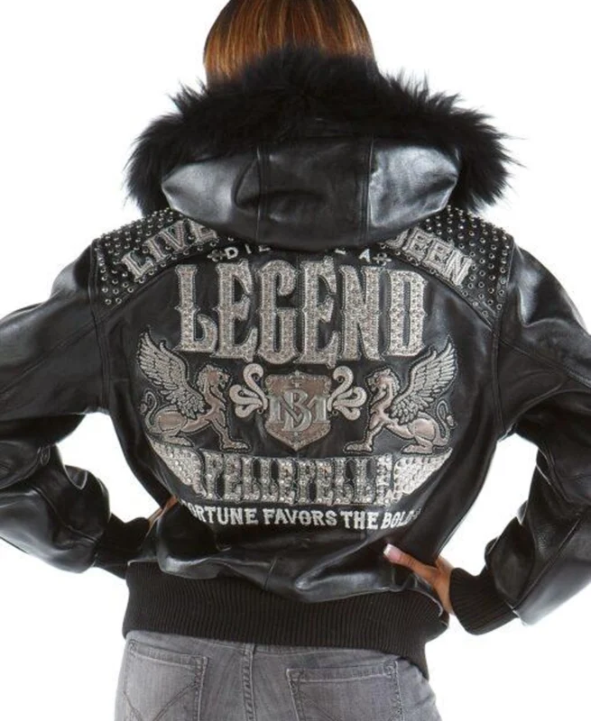 Pelle Pelle Live Like A Queen Black Leather Jacket - Jacket Boutique