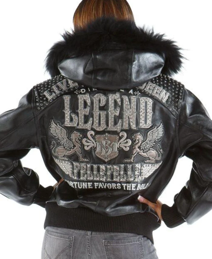 Pelle Pelle Live Like A Queen Black Leather Jacket - Jacket Boutique