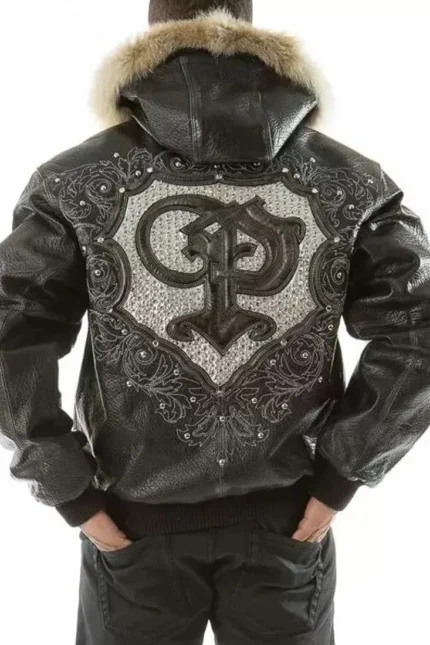 Pelle Pelle PP Crest Fur Hood Black Jacket