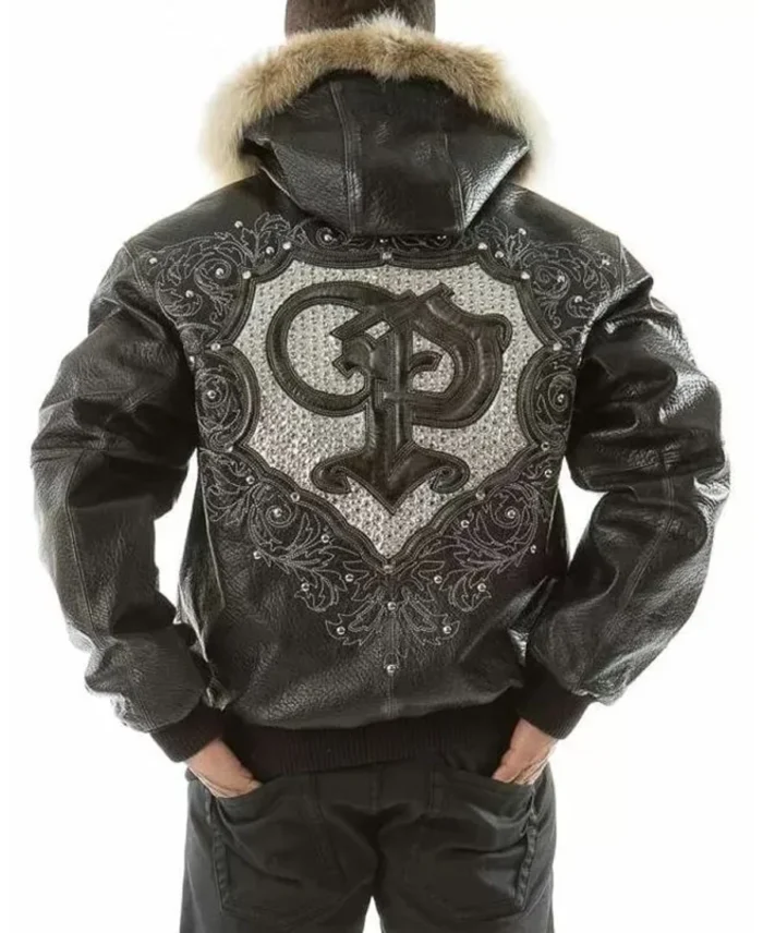 Pelle Pelle PP Crest Fur Hood Black Jacket