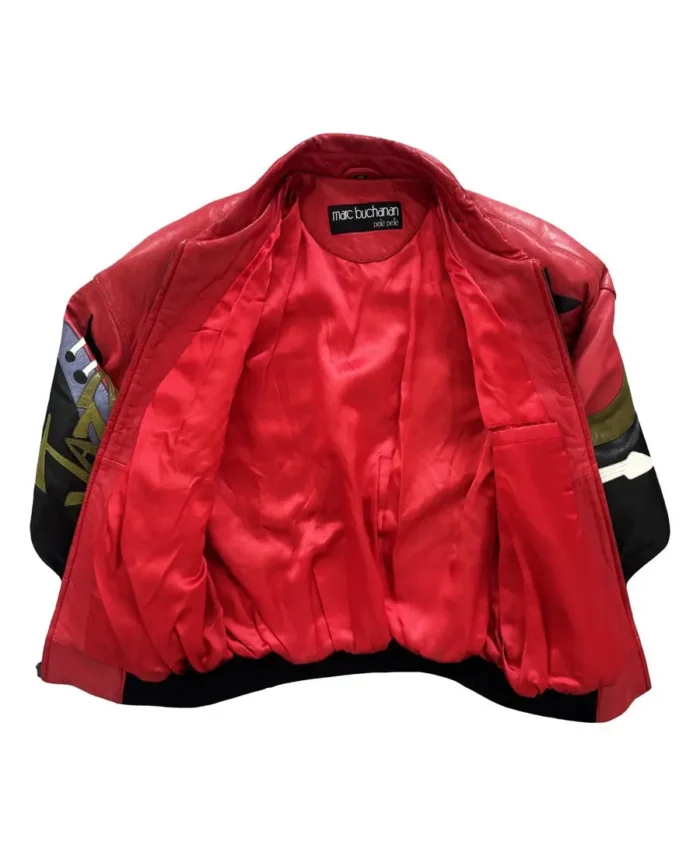 Pelle Pelle Red Rap Leather Piano Jacket Inner - Jacket Boutique