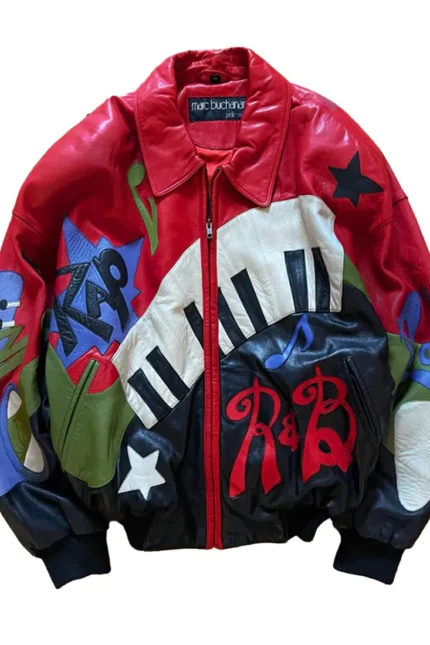 Pelle Pelle Red Rap Leather Piano Jacket - Jacket Boutique