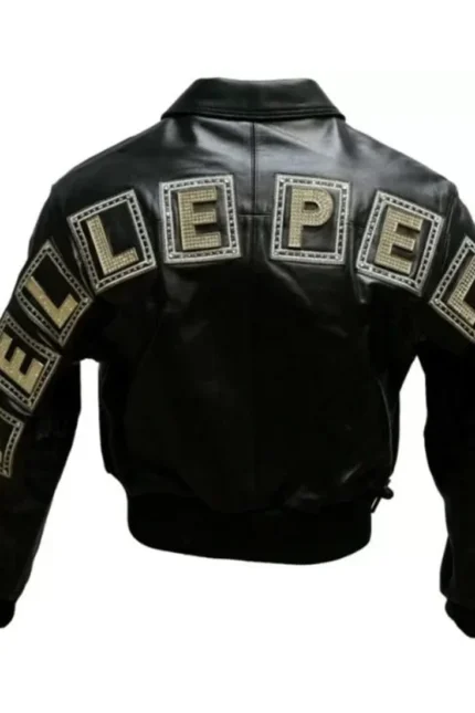 Pelle Pelle Studded Black Leather Jacket - Jacket Boutique