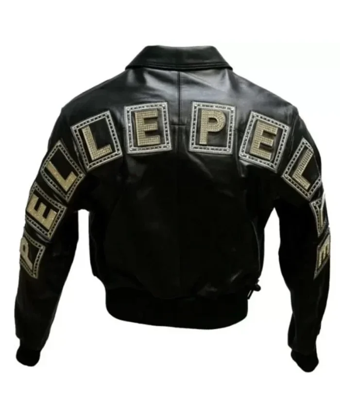 Pelle Pelle Studded Black Leather Jacket - Jacket Boutique