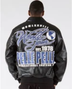 Pelle Pelle World Tour EST. 1978 Black Jacket Back - Jacket Boutique