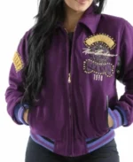 Pelle Pelle World Tour Purple MB Jacket Front 02 - Jacket Boutique