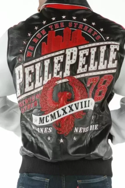 Shop Pelle Pelle 78 Studded Black Leather Jacket For Men And Women On Sale - Jacket Boutique