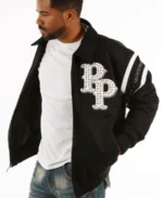 Shop Pelle Pelle Detroit Black And White Jacket For Men And Women On Sale