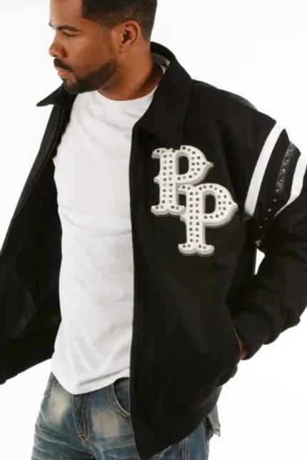 Shop Pelle Pelle Detroit Black And White Jacket For Men And Women On Sale