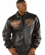 Shop Pelle Pelle Greatest Of All Time Black Leather Jacket For Men And Women On Sale - Jacket Boutique