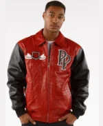 Shop Pelle Pelle Heritage Red And Black Soda Leather Jacket For Men And Women On Sale - Jacket Boutique