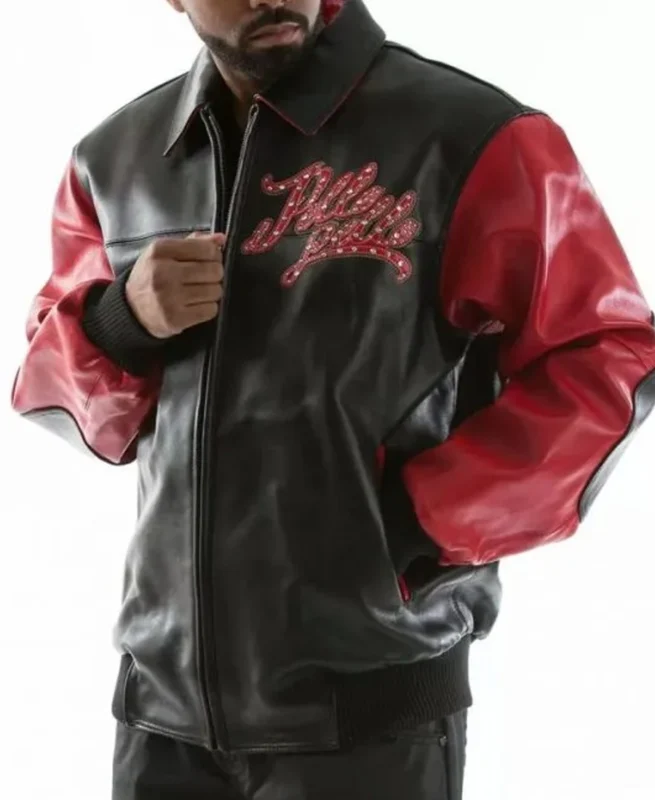 Shop Pelle Pelle Legendary Chief Black And Red Jacket For Men And Women On Sale - Jacket Boutique