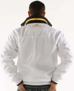 Shop Pelle Pelle Super Sport Yellow And White Jacket For Men And Women On Sale - Jacket Boutique