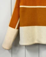 lily Eve Orange Box Blanket Jacket back view - jacket boutique