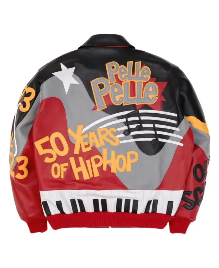 Shop Men's Pelle Pelle 50 Years Of Hip Hop Black Crop Jacket For Men And Women On Sale - Jacket Boutique